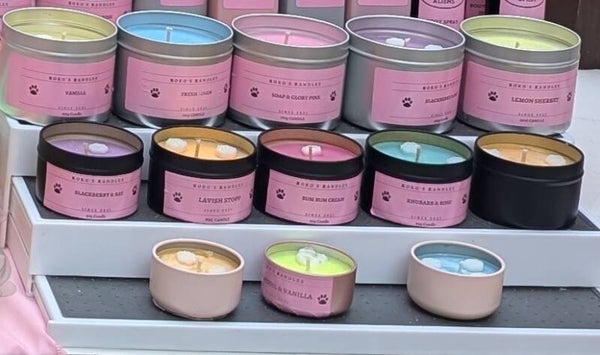 Small Pink Candle 40g