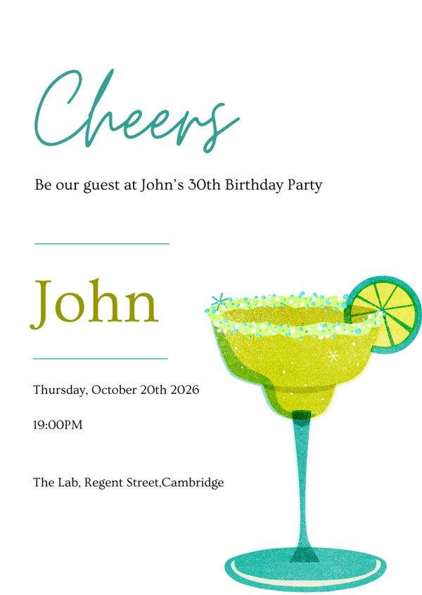 Birthday Party - Adult Cocktail