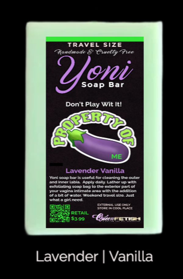 YONI travel LAVENDAR VANILLA soap bar
