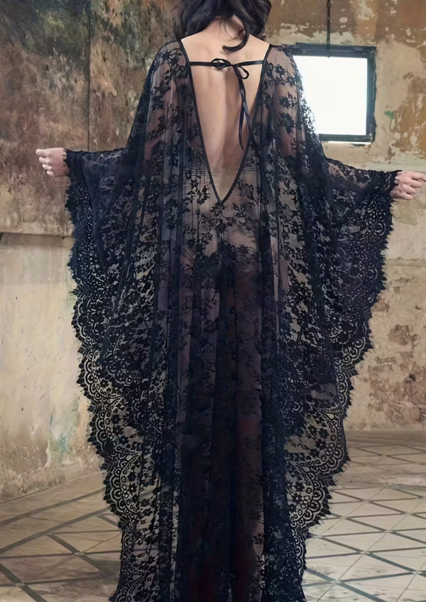 Bohemian Style Women's Fashion Casual Batwing Sleeve Plus Size Cover-Up