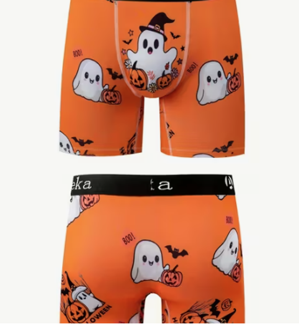 Halloween Pumpkin Cartoon Boxer Briefs