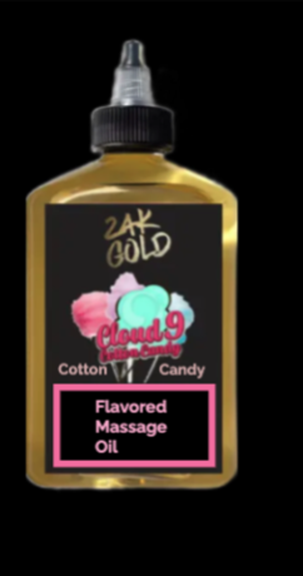 24 KT infused Gold Shimmering- Cotton Candy Massage Oil