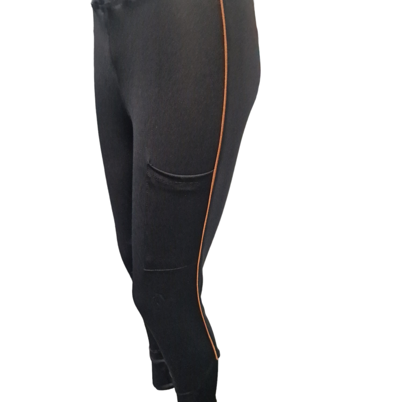 Elano Rose Gold Riding Tights (Silicone knee grip)