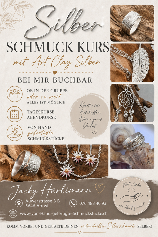 Art Clay Silber TAGESKURS 09.00 - 16.00 Uhr
