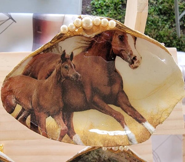 Trinket Dish Horse and Foal