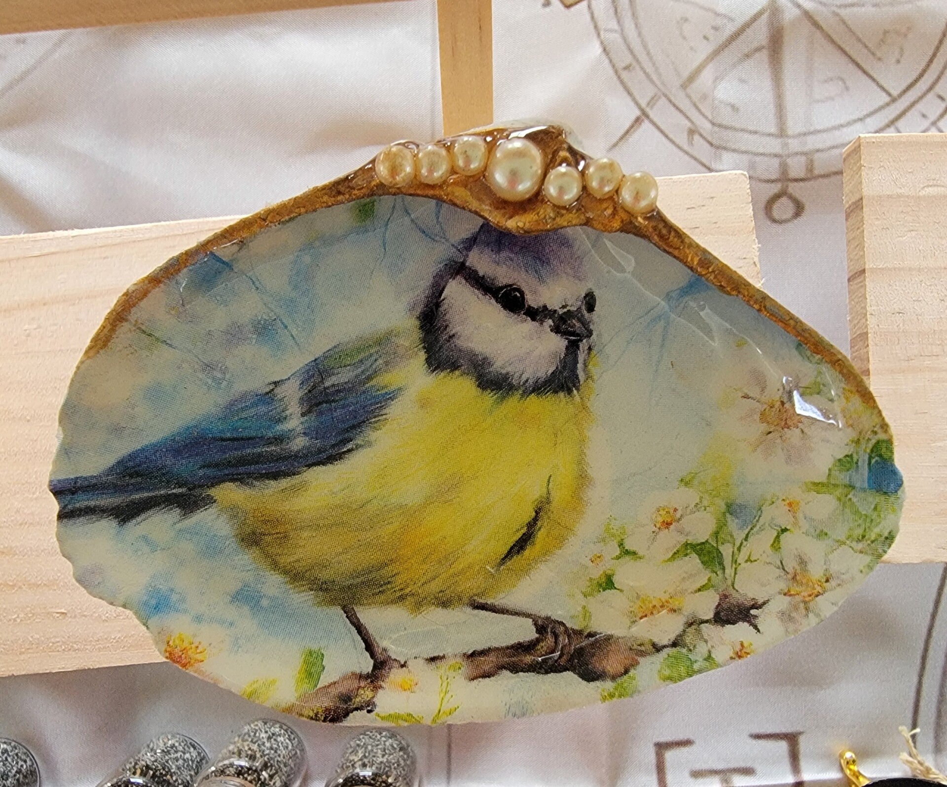 Trinket Dish Eurasian Blue Tit