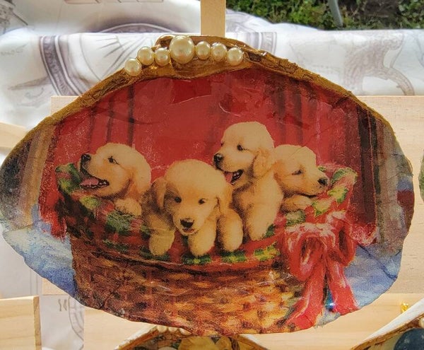 Trinket Dish Golden Christmas