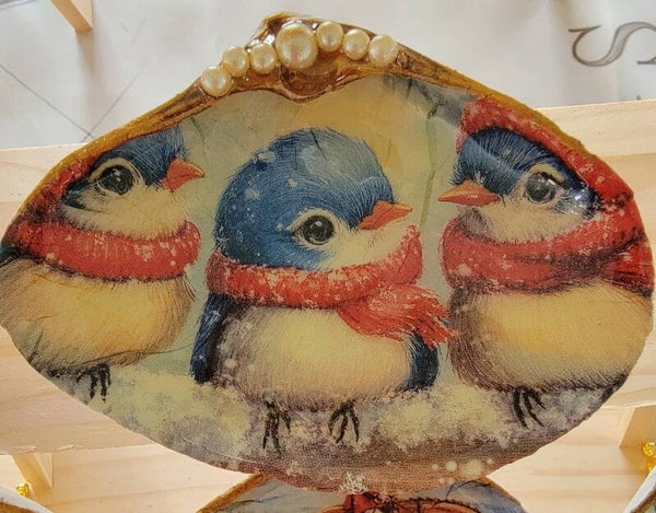 Trinket Dish Mountain Blue Birds