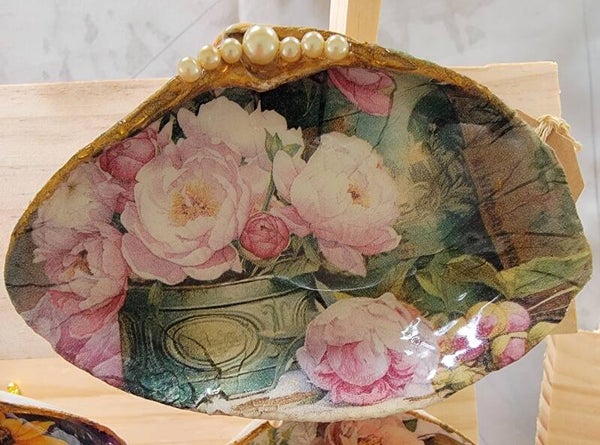 Trinket Dish Vintage Canisters with Roses