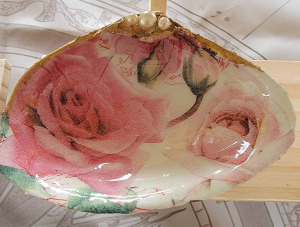 Trinket Dish Pink Roses