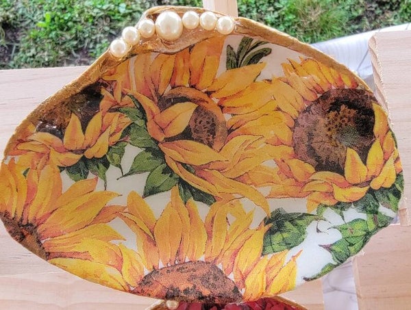 Trinket Dish Sunflowers