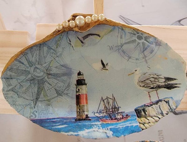Trinket Dish Light House with Seagull