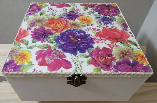 Keepsake Box Autumn Flowers