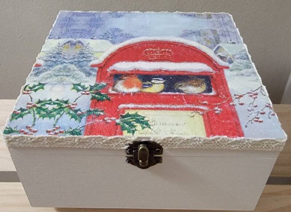 Keepsake Box Birds in Mailbox