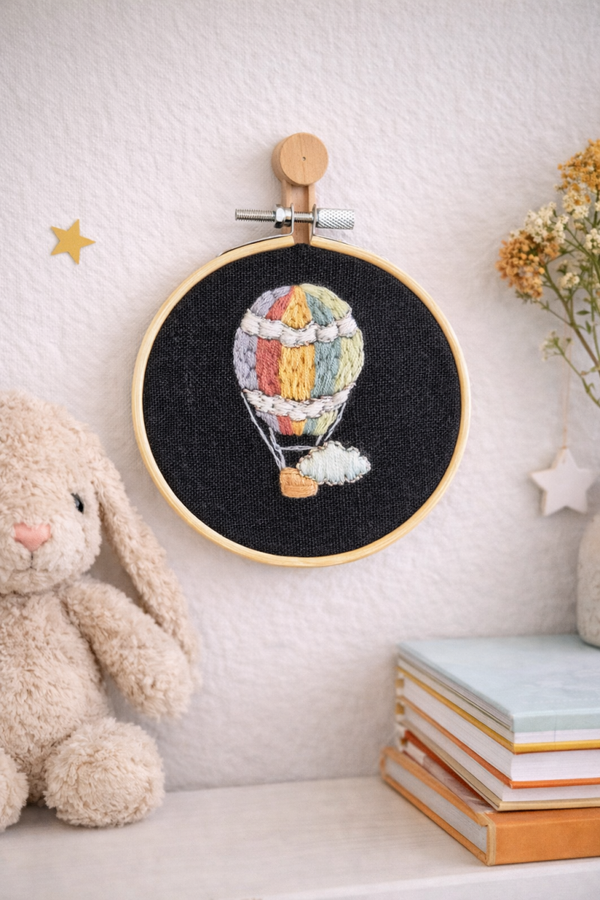 Mini borduurwerk luchtballon