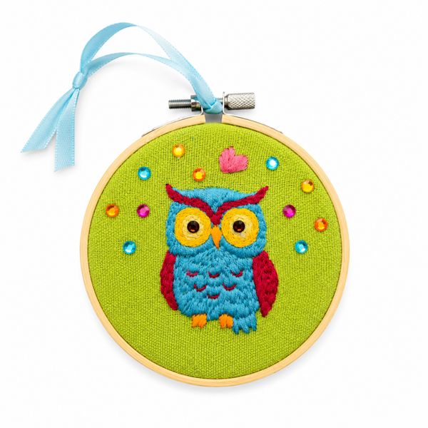 Borduur mini hanger -  Uil