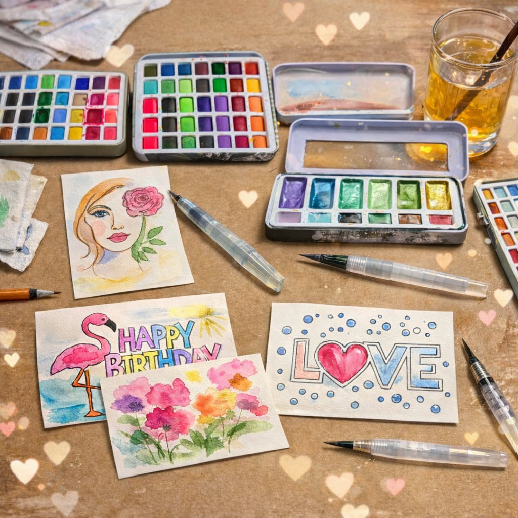 Workshop Aquarel – Maak je eigen postkaarten