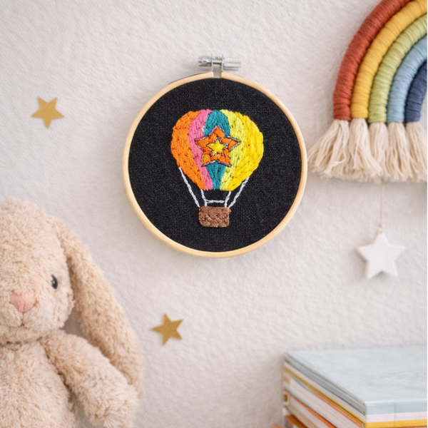 Mini borduurwerk luchtballon
