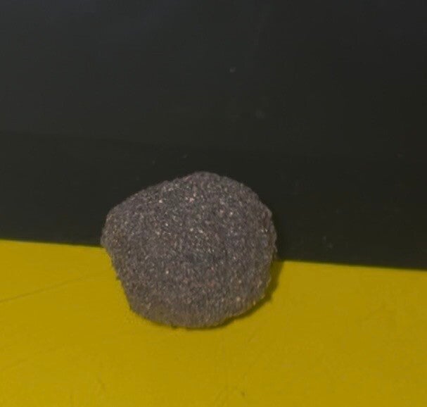 black living volcanic stone