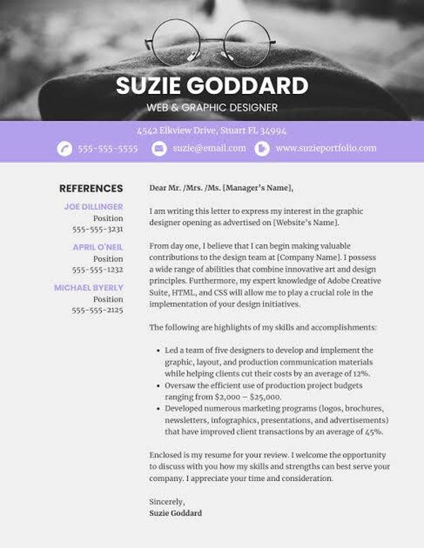 Cover Letter *Up to 2 Revisions Included