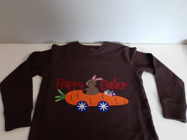 Longsleeve paashaas in wortel