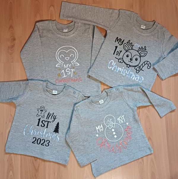 Baby longsleeve "my first christmas"