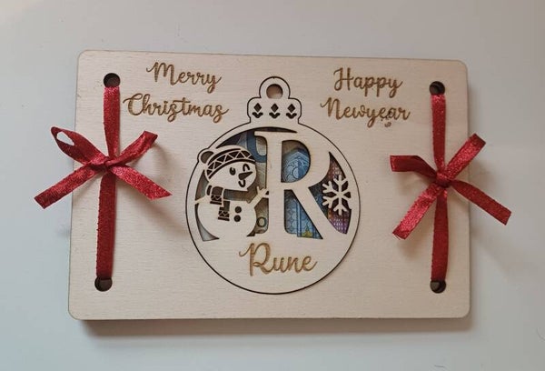 Geldhouder met kersthanger