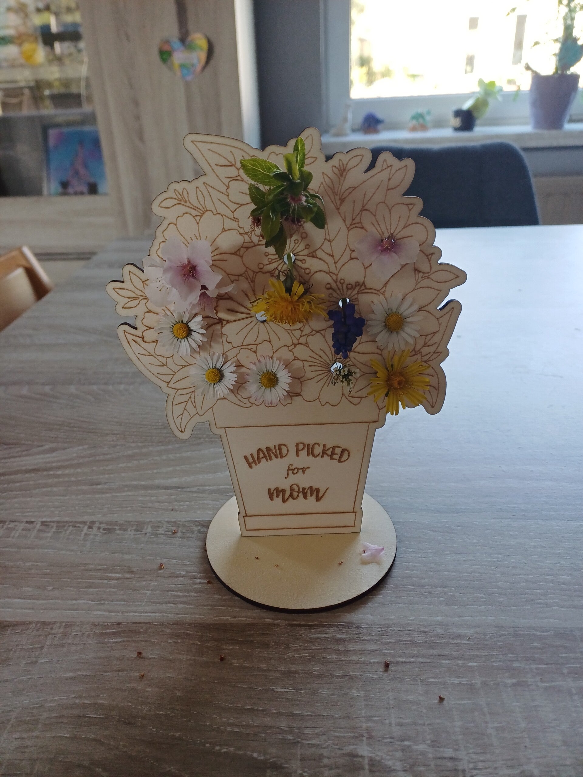 Bloemenhouder voor mama