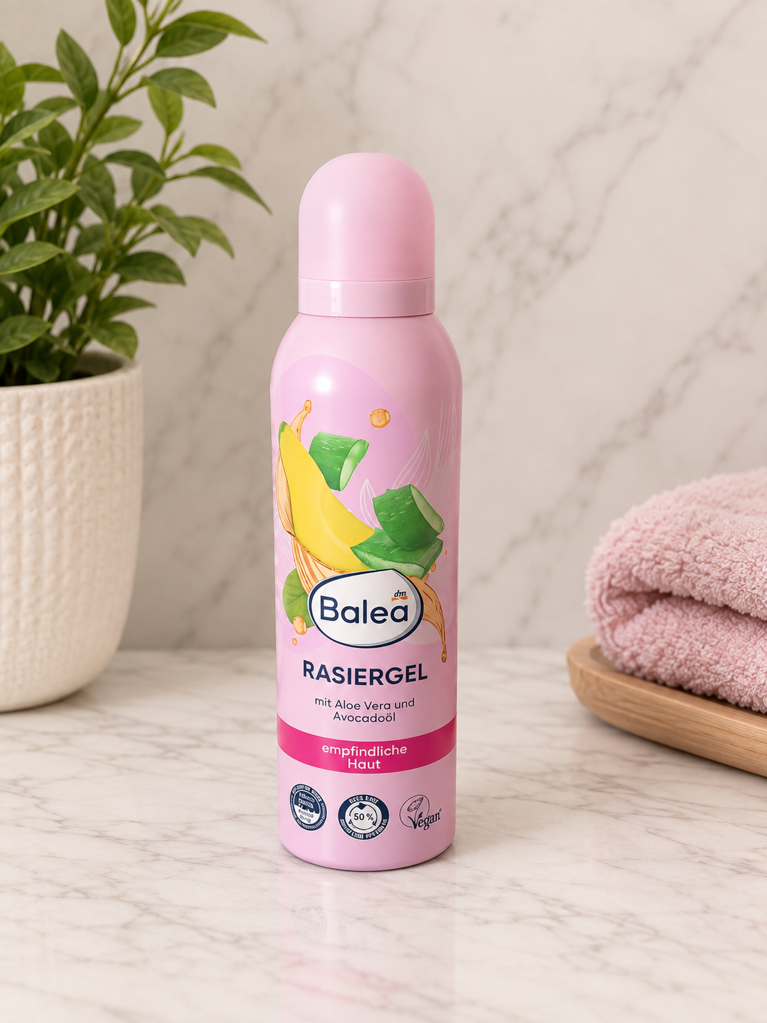 Balea Scheergel met Aloë Vera & Avocado-olie