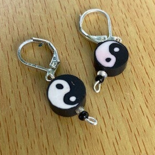 Oorbellen yin & yang