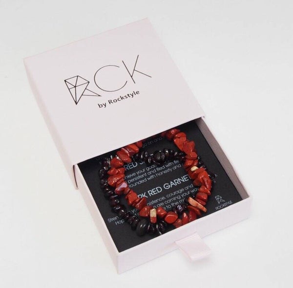 Red Jasper & Garnet armbandjes