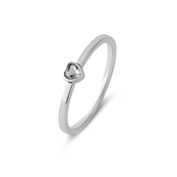 Melano Friends Amour Ring crystal zilver