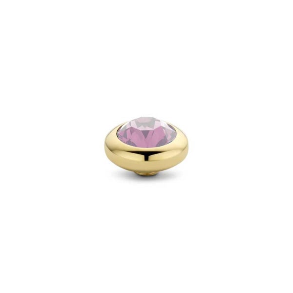 Vivid steentje Basic CZ Pink goud