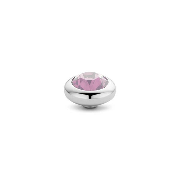Vivid steentje Basic CZ Pink zilver