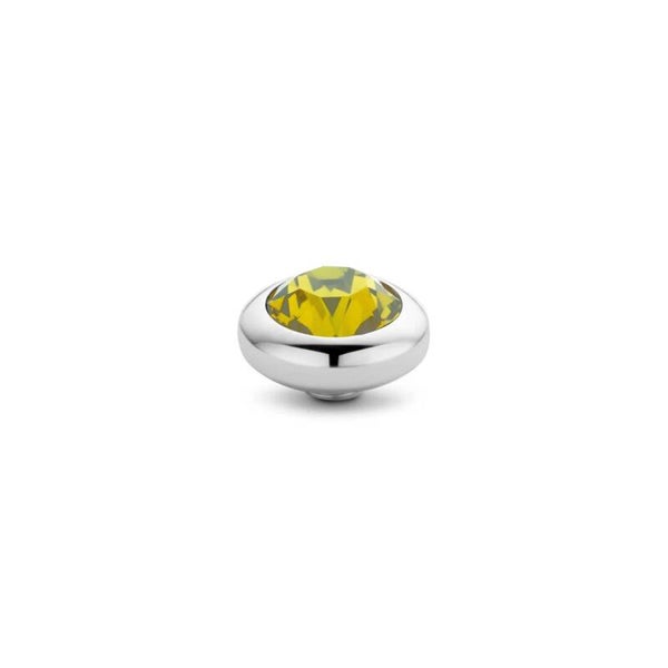 Vivid steentje Basic CZ Yellow zilver