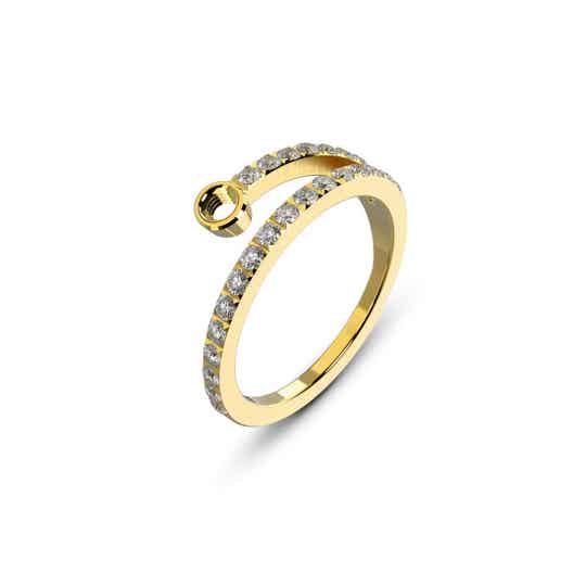 Melano Twisted Tamina CZ Ring