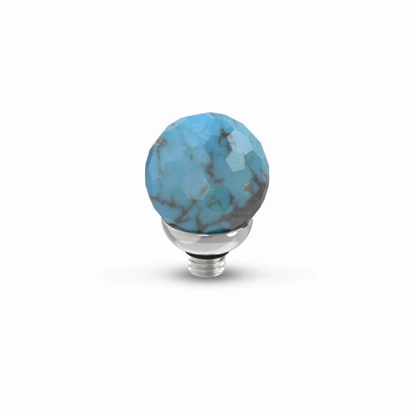 Tw steentje Gemstone Facet Ball Turquoise