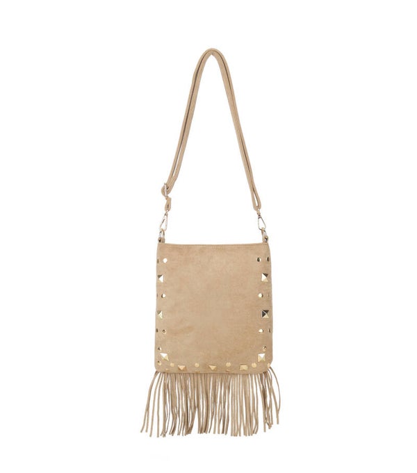 crossbody boho beige