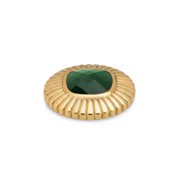 Melano Kosmic Radiant Cushion Steen shadow green