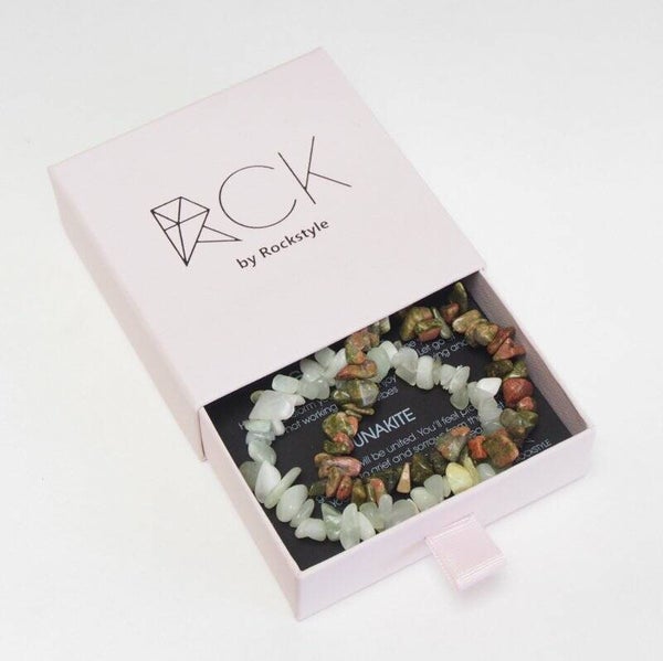 Jade & Unakite armbandjes