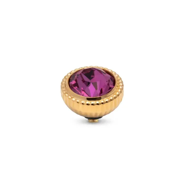 Melano Twisted Brilliant Halo Steentje dark rose