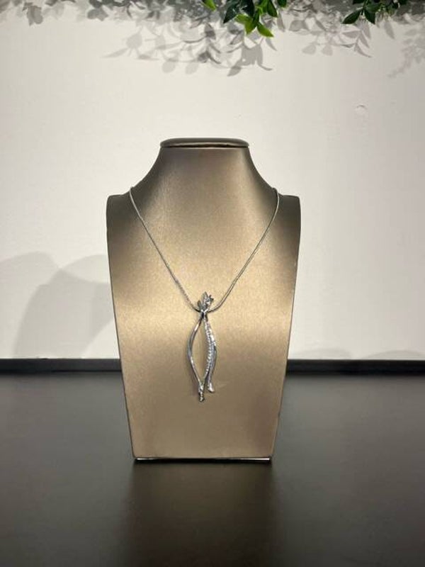 Ketting zilver met staafjes