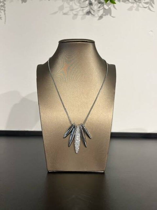 Ketting zilver met glitter