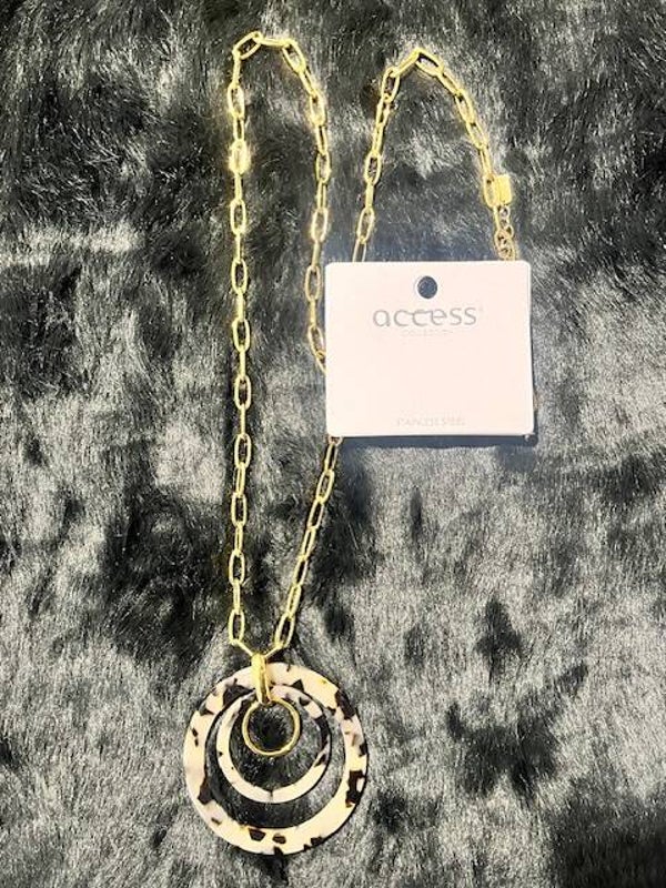 Ketting Glamour Gold & leopard