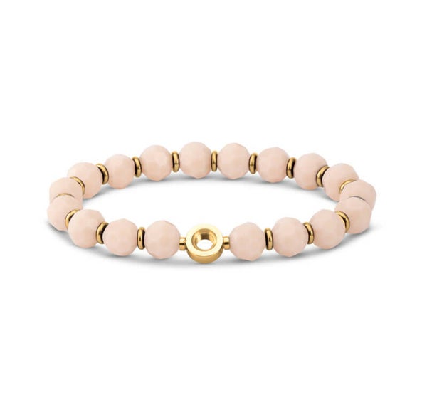 Melano Vivid Virginia Armband goud - Pale Pink