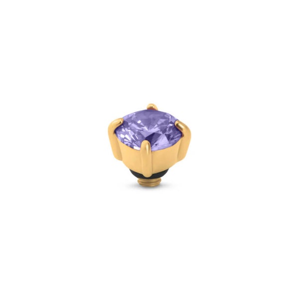 Melano Twisted Glint Steentje - lavender