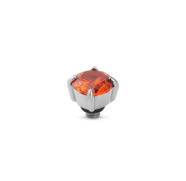 Melano Twisted Glint Steentje - orange