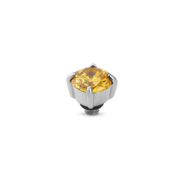 Melano Twisted Glint steentje - golden yellow