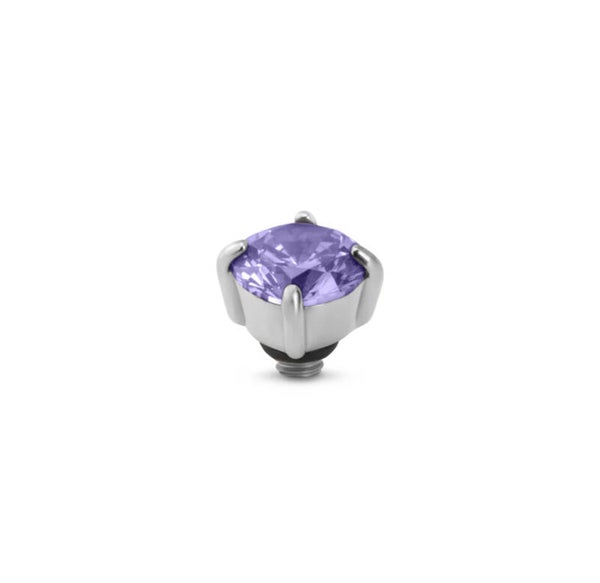 Melano Twisted Glint Steentje - lavender