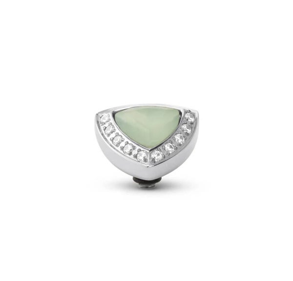 Melano Twisted Pyramid Steentje - soft green